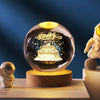 Luminous Starry Sky Crystal Ball Night Lamp - Moon & Planet Projection Ambience Light Gift