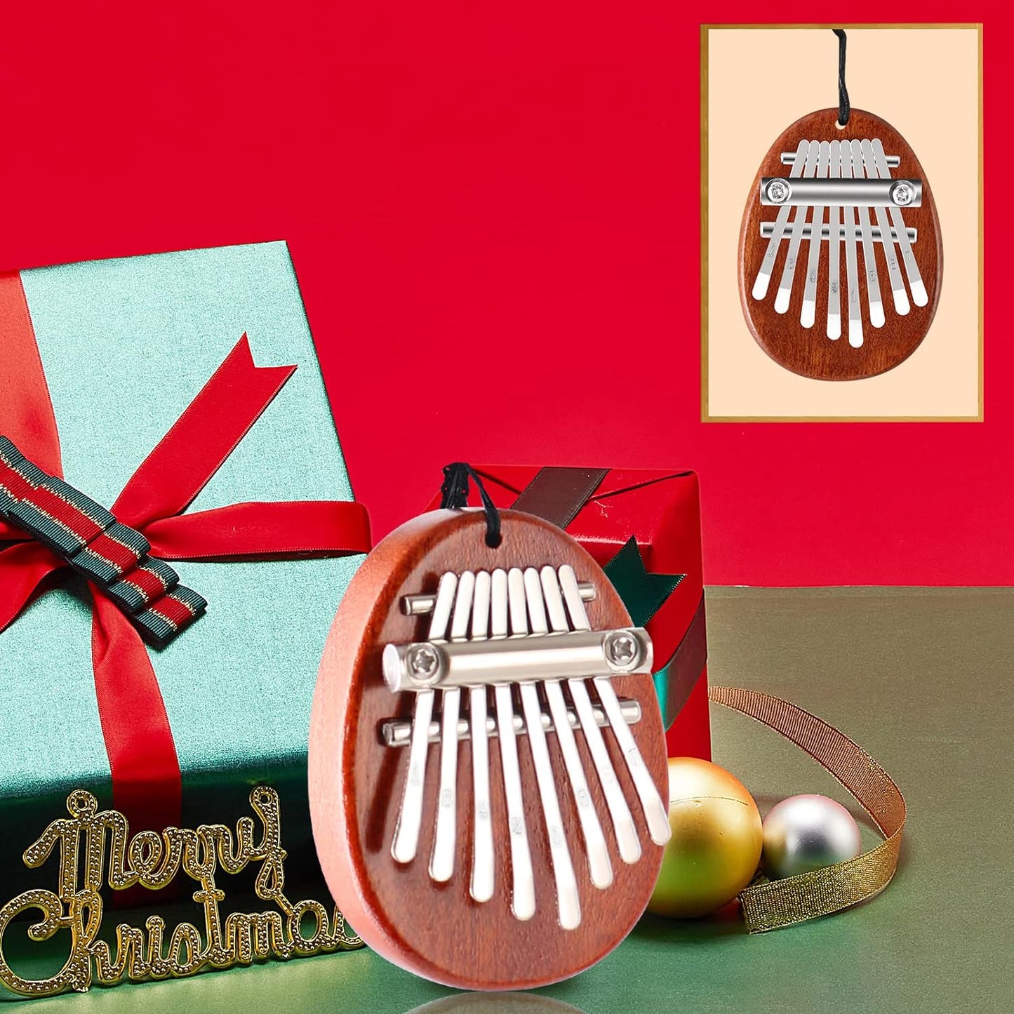 8-Key Mini Kalimba Pendant - Exquisite Finger Thumb Piano Accessory