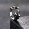 Domineering Dragon Claw Ring with Chrome Finish for Men