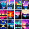 12 Pack Diamond Painting Kits for Adults 5D Diamond Art Kit Paint by Number for Beginners, DIY Paint with round Full Drill Diamonds Paintings Gem Art for Home Wall Decor Gift (12X16 Inch