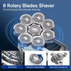 8D 5-in-1 Rotary Shaver – Cordless Bald Head Razor & Hair Trimmer for Men