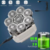 8D 5-in-1 Rotary Shaver – Cordless Bald Head Razor & Hair Trimmer for Men
