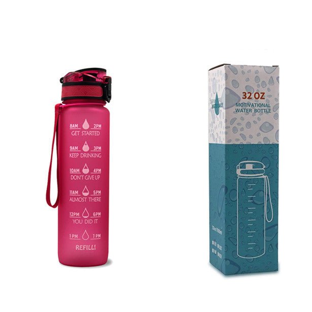 1L Tritan Water Bottle with Time Marker, Bounce Cover