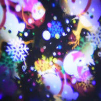 16-Pattern LED Christmas Projector Light - Snow Laser Landscape Garden Xmas Lamp