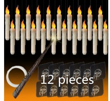 20 LED Halloween Long Candles with Magic Stick Remote Control