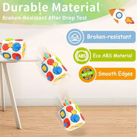 English Color Box 9-in-1 Busy Cube - Montessori Sensory Toys for Babies and Toddlers (1-3 Years Old)