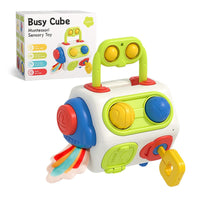 English Color Box 9-in-1 Busy Cube - Montessori Sensory Toys for Babies and Toddlers (1-3 Years Old)