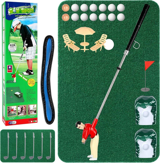 Mini Golf Games - Funny Golfer Gifts for Kids, Unique Mini Golfer on a Stick for Father'S Day/Retirement Gift, Funny Games for the Whole Family, Golf Toys for 6-9 Year Old Boys & Girls