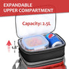 Insulated Lunch Bag with Double Compartments – Leakproof Lunch Box for Adults & Kids