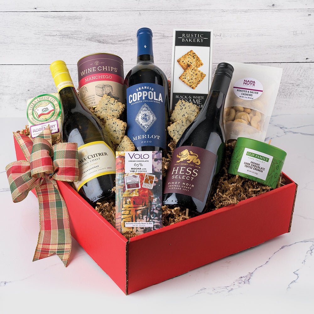 Wine Trio Extravaganza: Holiday Gift Box