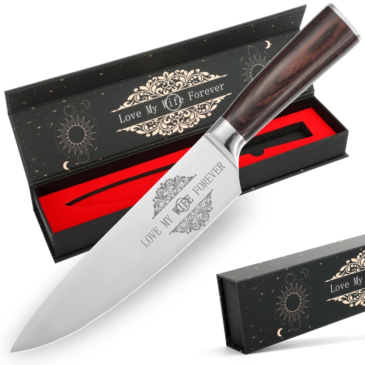 8-Inch Japanese Gyuto Chef Knife – Gift for Dad, Mom, Wife, or Husband