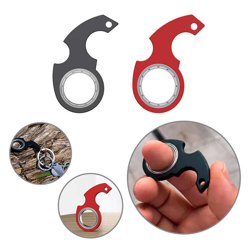 Creative Fidget Spinner Keychain - Anti-Anxiety Stress Relief Toy & Bottle Opener for Kids and Adults