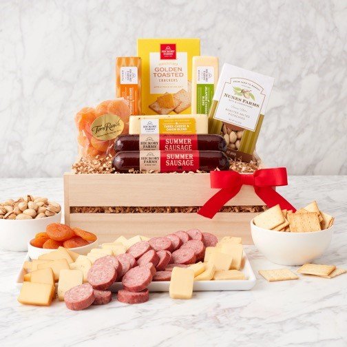 Classic Selections: Meat & Cheese Gift Crate