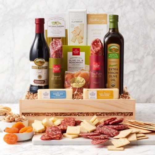 Ultimate Meat & Cheese: Wooden Gift Crate