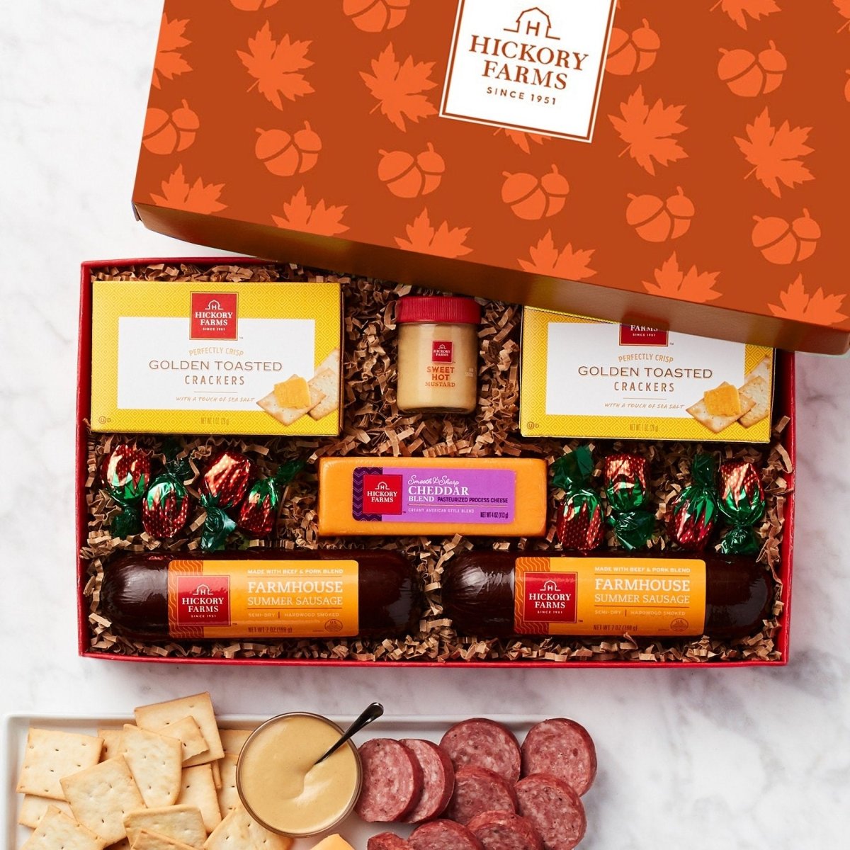 Autumn Flavors Gourmet Gift Box by Hickory Farms