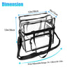 Large Waterproof Stadium-Approved Bag with Adjustable Strap & Handle