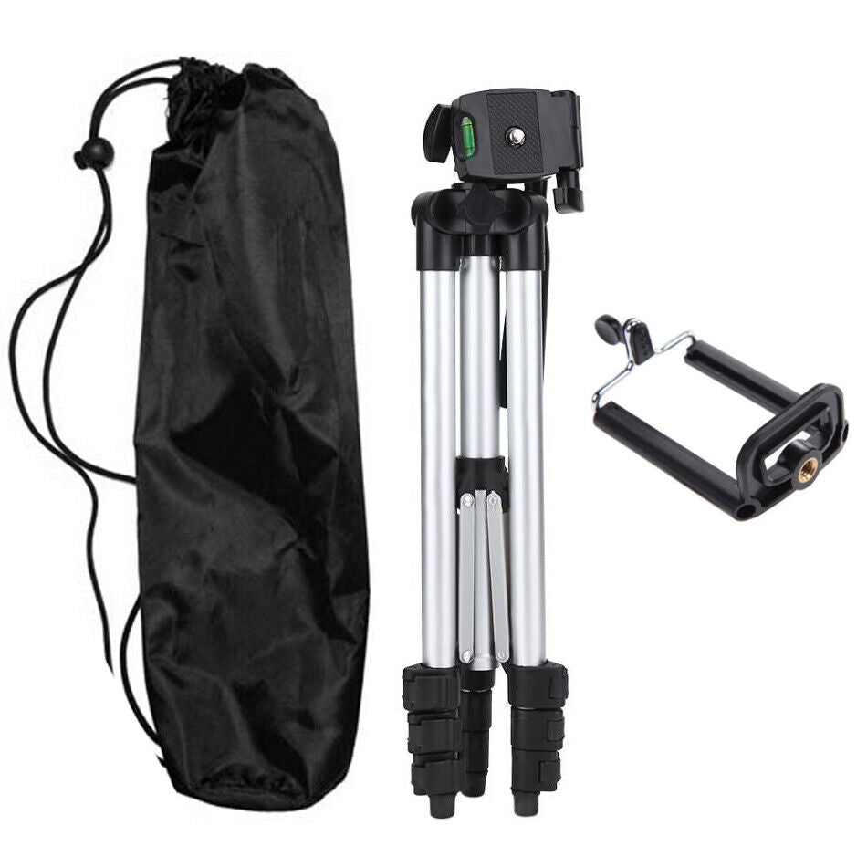Professional Camera Phone Holder Tripod Stand – Universal Smartphone Tripod with Carry Bag