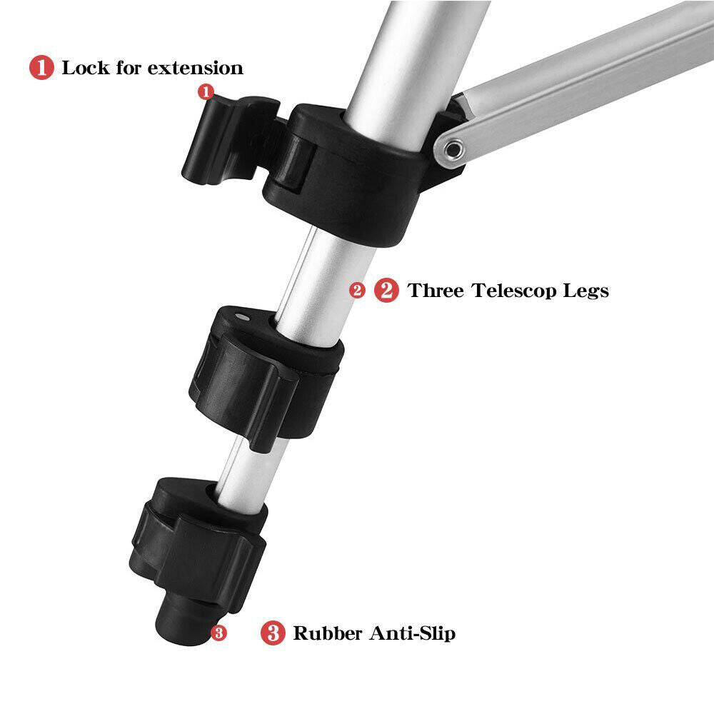 Professional Camera Phone Holder Tripod Stand – Universal Smartphone Tripod with Carry Bag