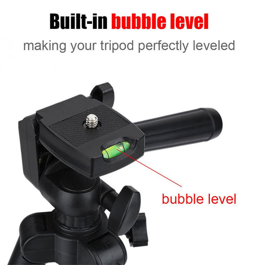 Professional Camera Phone Holder Tripod Stand – Universal Smartphone Tripod with Carry Bag