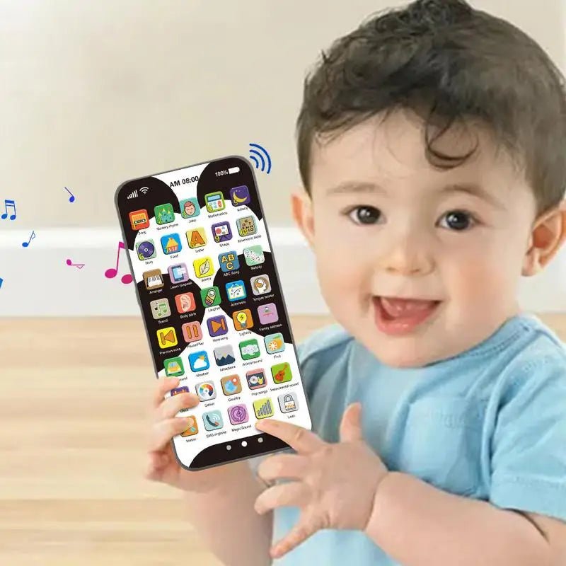 Kids Toy Smartphone - Rechargeable Light-Up Touch Screen Educational Phone with 10,000 Functions