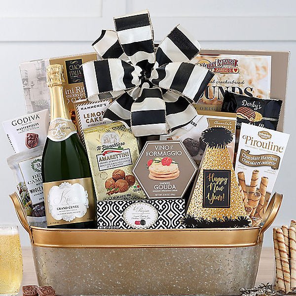 New Year Cheers: Champagne Gift Basket