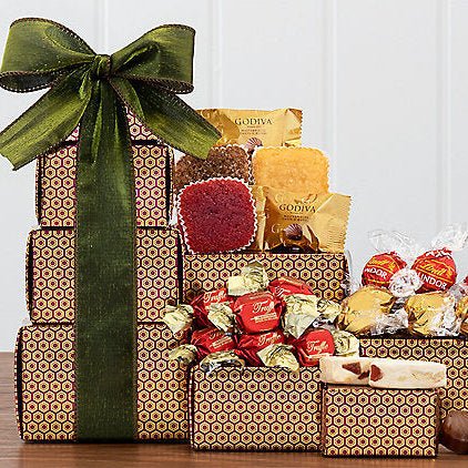 Sweet Stack: Premier Gourmet Gift Tower