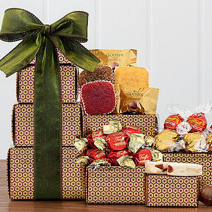 Sweet Stack: Premier Gourmet Gift Tower