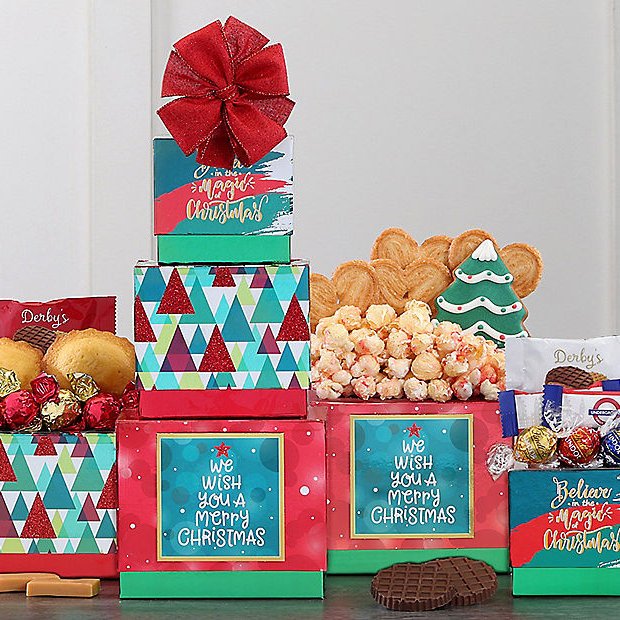 Believe in the Magic of Christmas: Holiday Gift Tower