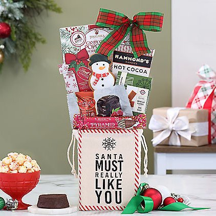 Santa Love: Christmas Holiday Gift Basket