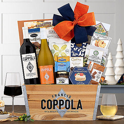 Francis Ford Coppola Duet: Gourmet Wine Gift Basket