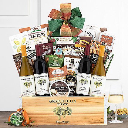 Grgich Hills Wine & Gourmet Gift Basket