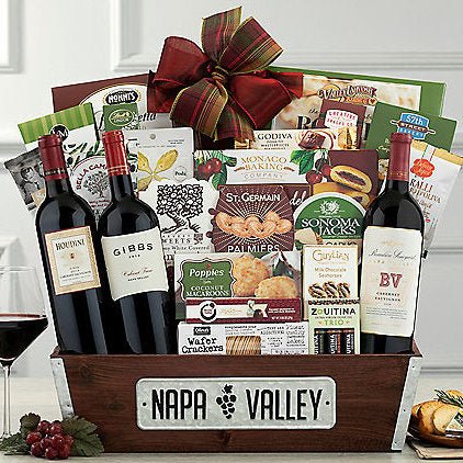 Napa Valley Cabernet Wine & Gourmet Gift Basket