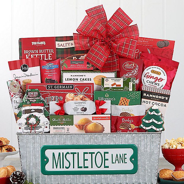 Merry Mistletoe Lane: Gourmet Gift Basket