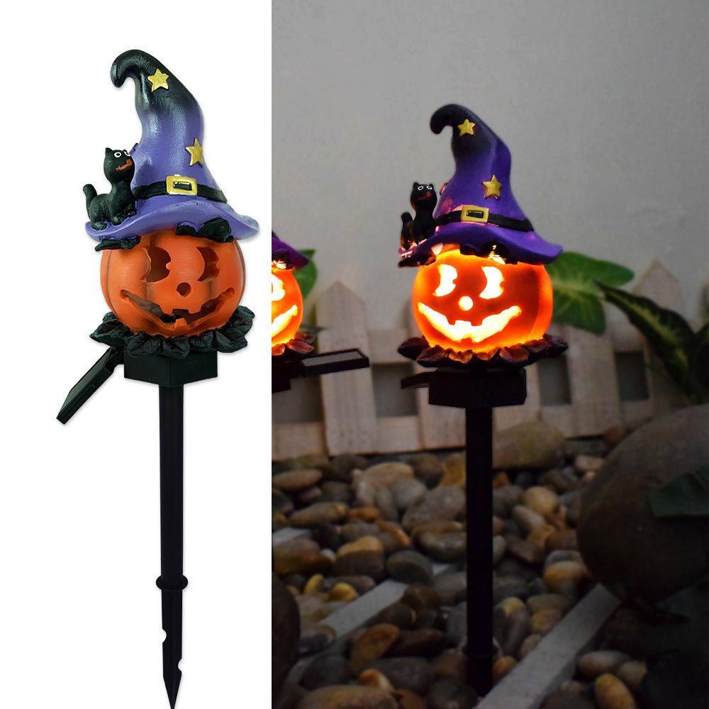 Creative Halloween Decor: Solar Pumpkin Lamp with Ghosts