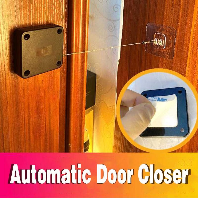 Punch-Free Automatic Door Closer - Soft Close for Sliding & Glass Doors (500g-1000g Tension)