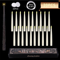 20 LED Halloween Long Candles with Magic Stick Remote Control