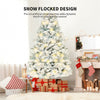 Artificial PVC Snow Christmas Tree - Festive Window & Mall Decoration