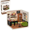 DIY Miniature House Café Building Block Set