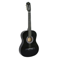 38" Full Size Acoustic Guitar Adult GIGBAG STRAP TUNER Beginner BLACK Child