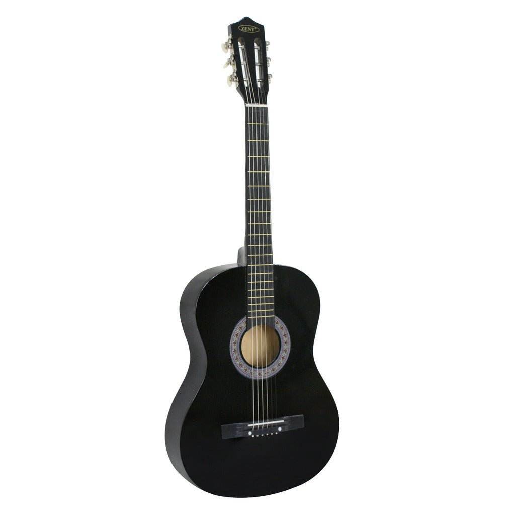 38" Full Size Acoustic Guitar Adult GIGBAG STRAP TUNER Beginner BLACK Child