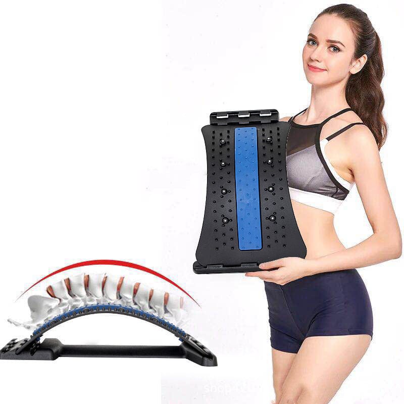 Adjustable Back Stretcher and Massager for Neck, Waist, Lumbar, and Cervical Spine Support and Pain Relief - CJJT1202909IR-18