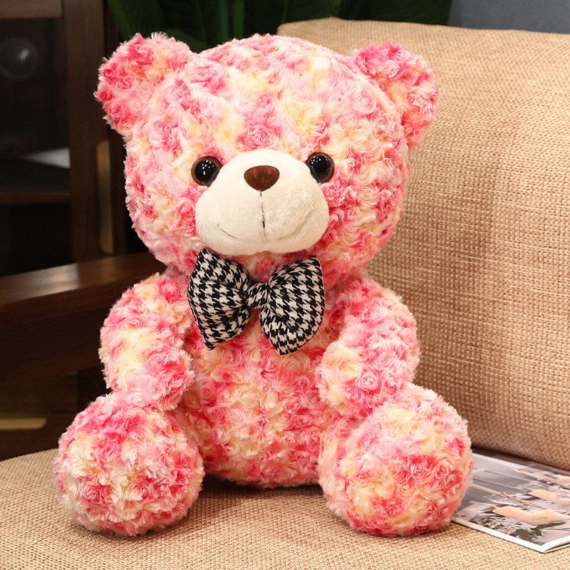 Teddy Bear Red / 25cm Adorable Small-Sized Rose Little Bear Doll - Ragdoll Teddy Bear Plush Toy