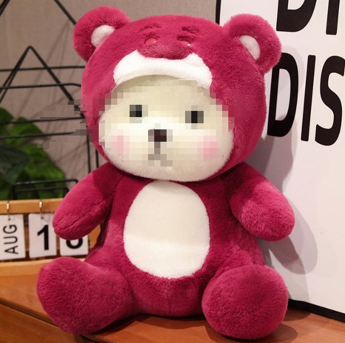 Transformation Bear / 25cm Adorable Small-Sized Rose Little Bear Doll - Ragdoll Teddy Bear Plush Toy