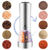 Battery Powered Electric Salt and Pepper Grinders with Adjustable Coarseness