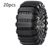 Black 20PCs Automobile Emergency General-purpose Snow Cleat Tire Chain