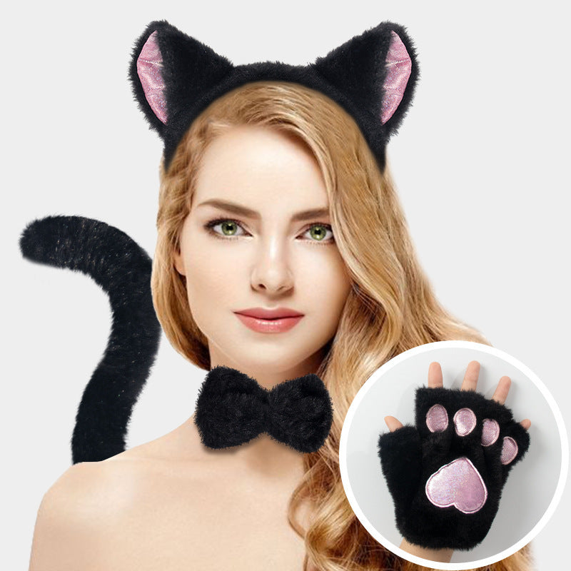 Cute Cat Cosplay Set: Gloves and Headband