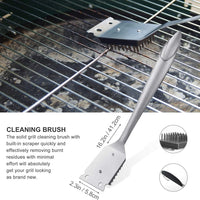 8-Piece Heavy Duty BBQ Grill Tools Set - Extra Thick Stainless Steel Spatula, Fork, Tongs, Cleaning Brush