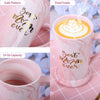 'Best Mom Ever' 16 Oz Pink Marble Ceramic Coffee Mug for Mother's Day