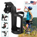 Black Bike Cup Holder - Water Bottle Cage Mount for Bicycle Handlebar Cycling Beverage Drink