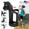 Black Bike Cup Holder - Water Bottle Cage Mount for Bicycle Handlebar Cycling Beverage Drink